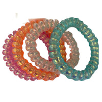 Colored Spiral Scrunchie Set